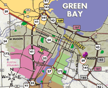 Green Bay map
